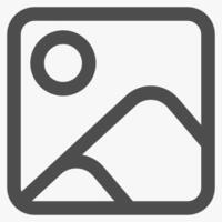 gallery photo, interface icons and symbols vector