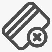 failed transaction, business and financial transaction icons vector