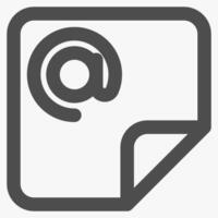 mail message, interface icons and symbols vector