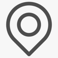 pin location, interface icons and symbols vector