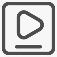 player, interface icons and symbols vector