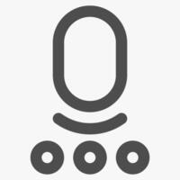 voice assitant, interface icons and symbols vector