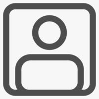 profile, interface icons and symbols vector