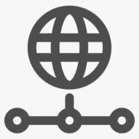 network, internet and technology icon vector