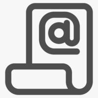 email support, simple customer service icon vector