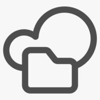 backup folder, internet and technology icon vector