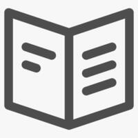 user manual, simple customer service icon vector