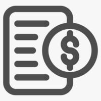 expense tracking, business and financial management icon vector