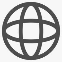 internet globe, internet and technology icon vector