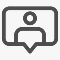 customer portal, simple customer service icon vector
