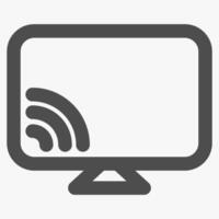 streaming, internet and technology icon vector