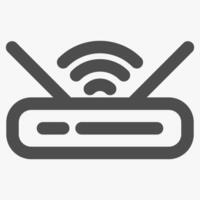 router device, internet and technology icon vector