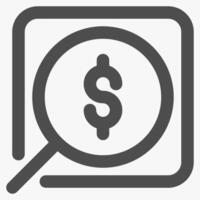 audit, business and financial management icon vector