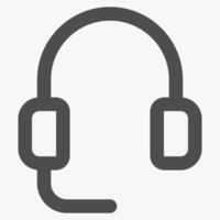 customer support, simple customer service icon vector