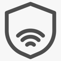 network security, internet and technology icon vector