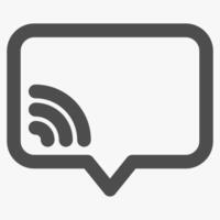 remote support, simple customer service icon vector