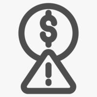 liabilities, business and financial management icon vector