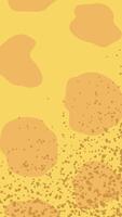 A yellow background with spots of dirt and dirt vector