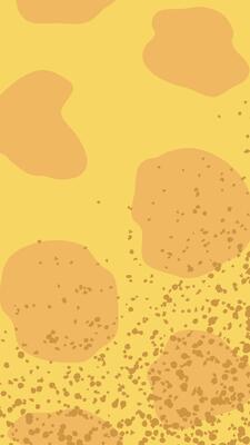 A yellow background with spots of dirt and dirt