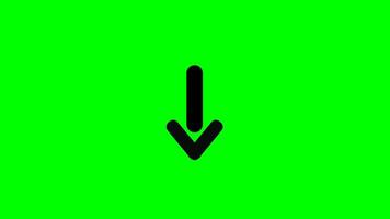 Animated Download Arrow Icon. Save file icon animation Green screen file document import download Archive and folders. Arrow Button swipe up down video