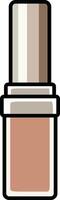 Sleek beige lip gloss tube with a modern and elegant design. vector