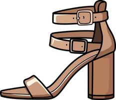 Chic high heels with a trendy design, suitable for various occasions. vector