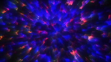 Abstract purple energy flow with motion effect and digital streaks creating a futuristic cosmic visual background video