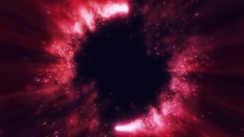 A swirling red vortex of energy and light frame, creating a futuristic and abstract motion effect video