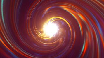 A dynamic tunnel of swirling multicolored lights, creating a hyperspace video