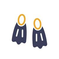 Flippers, symbolizing holiday travel, relaxation, and joyful summer vibes vector