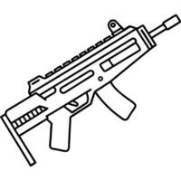 Minimalist Gun Design for Branding vector