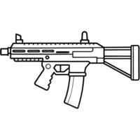 Unique Gun Icon in Style vector