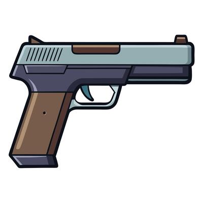 Realistic Gun Art Design
