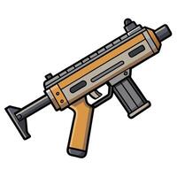 Sleek Gun Art for Commercial Use vector