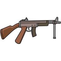 Gun Design with Shadow Effect vector