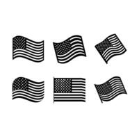 American Flag Icon Illustration vector