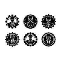 Engineer Illustration for Technical Design Projects vector