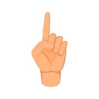 One finger up or number count concept design illustration vector