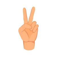 Two finger up or number count concept design illustration vector