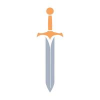 sword with a long handle on a white background vector