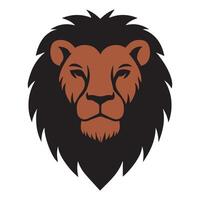 lion head on white background vector