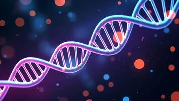 Stunning Visualization of DNA with Colorful Light and Dynamic Abstract Background video