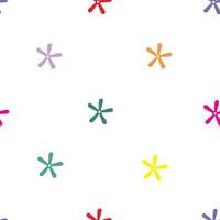 Abstract seamless floral pattern with geometric flower motifs. Perfect for modern designs, textiles, wallpapers, and digital art projects. vector