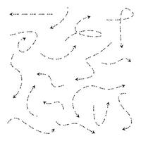 a set of arrows that are drawn in black and white vector
