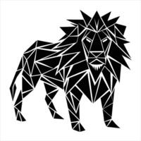Lion geometric illustration vector
