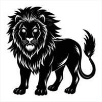 Lion looking goodness vector