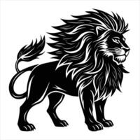 Lion tattoo design vector