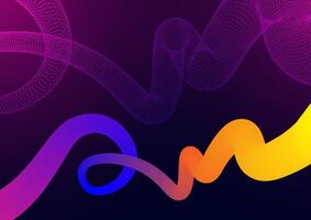 Digital technology Wave background. Wavy colorful rainbow concept. Design for abstract futuristic fluid curve gradient technology background. vector