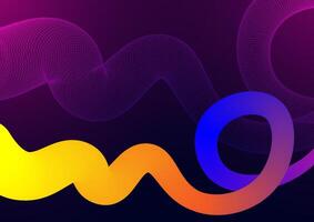 Digital technology Wave background. Wavy futuristic fluid concept. Design for abstract curve connect telecoms internet online background. vector