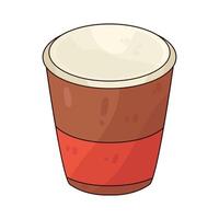illustration of empty coffee cup vector